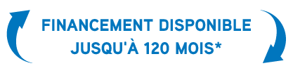 Financement jusqu'à 120 mois